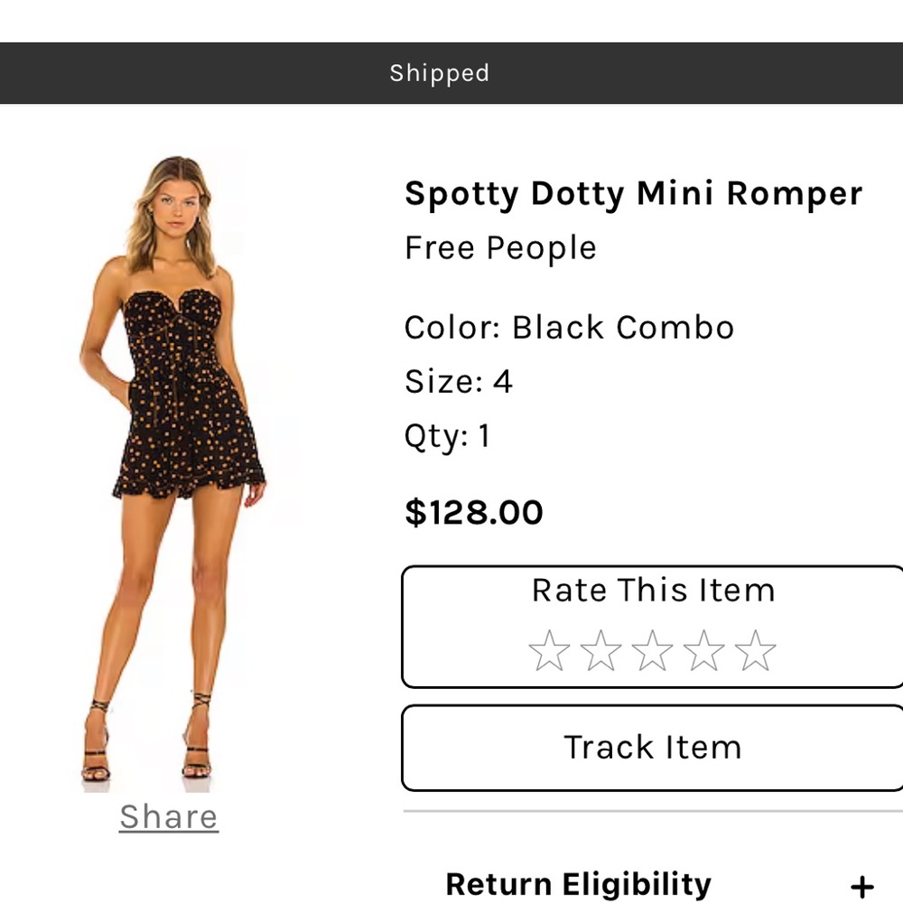 Cute romper! Not a dress. Worn a few times